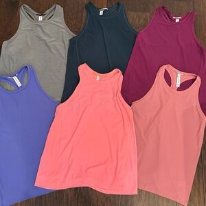 Athleta Ultimate Racerback and Tank Top XS LOT OF 6